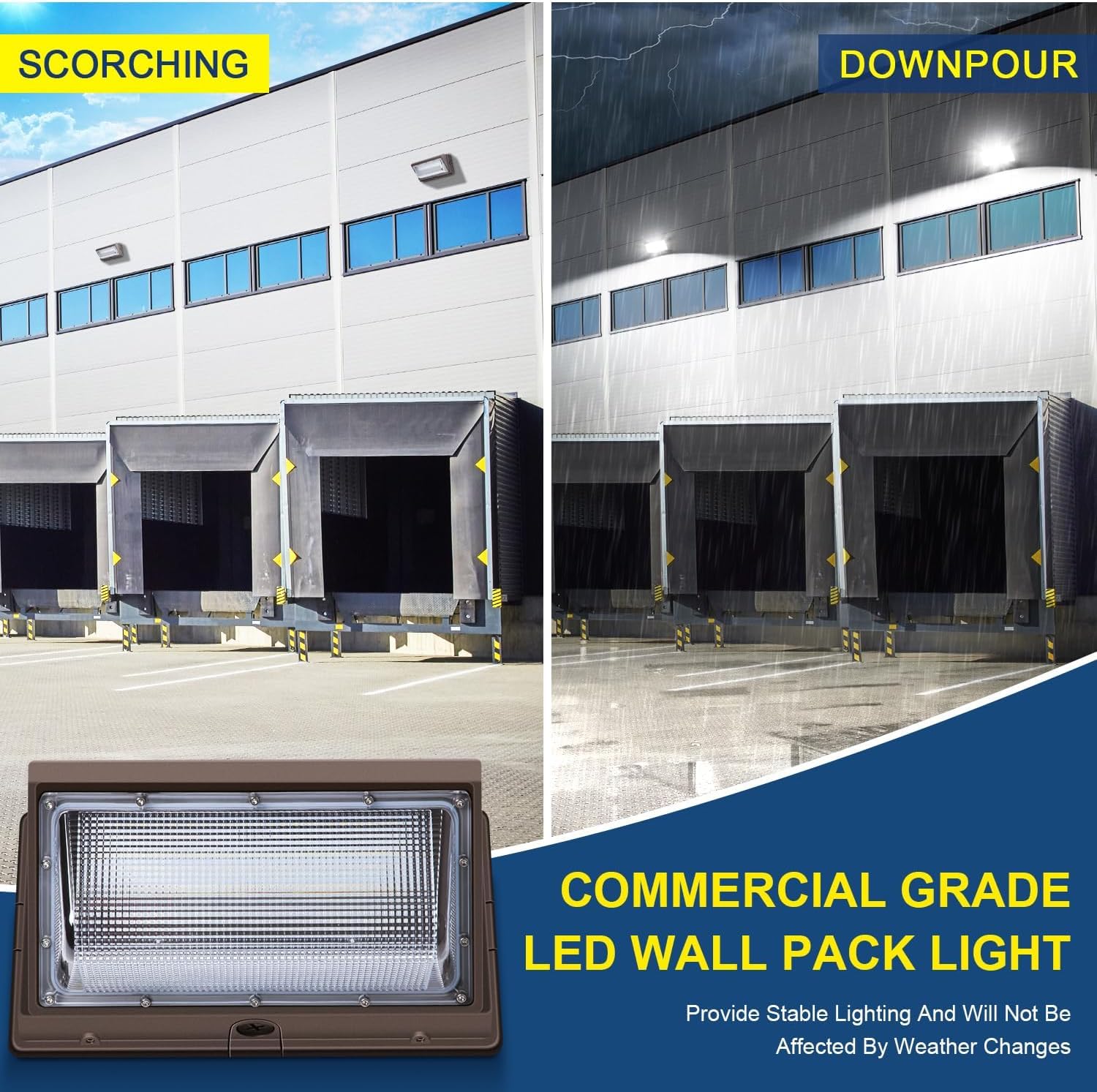 Ledmo IP65 waterproof seal protects against rain and dust in any weather