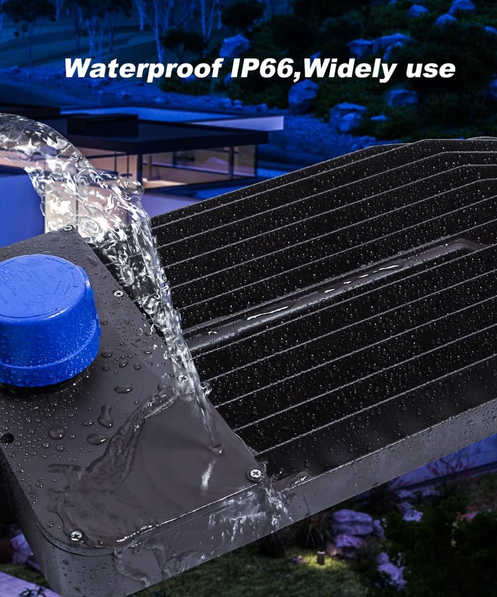 Ledmo LED parking lot light with dusk to dawn photocell saves energy nightly