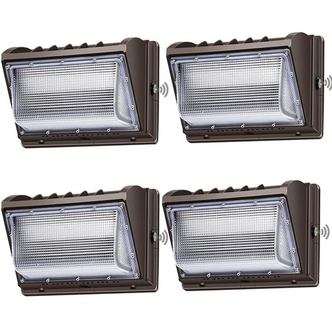 Ledmo outdoor wall pack with photocell for automatic dusk-to-dawn operation
