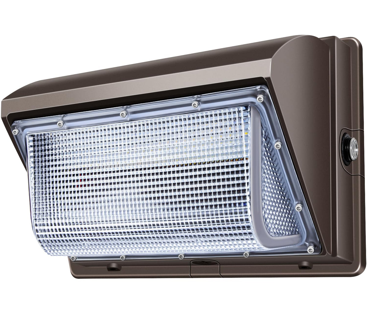LEDMO 120W exterior wall pack lights the building safely at night