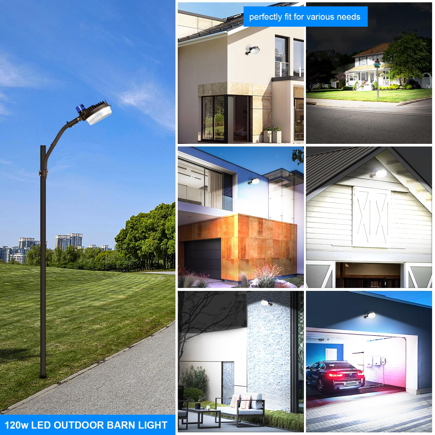 Ledmo dusk-to-dawn flood light reduces manual switching tasks