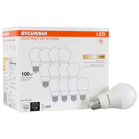 LEDVANCE Sylvania 14W LED bulb with instant brightness and energy savings