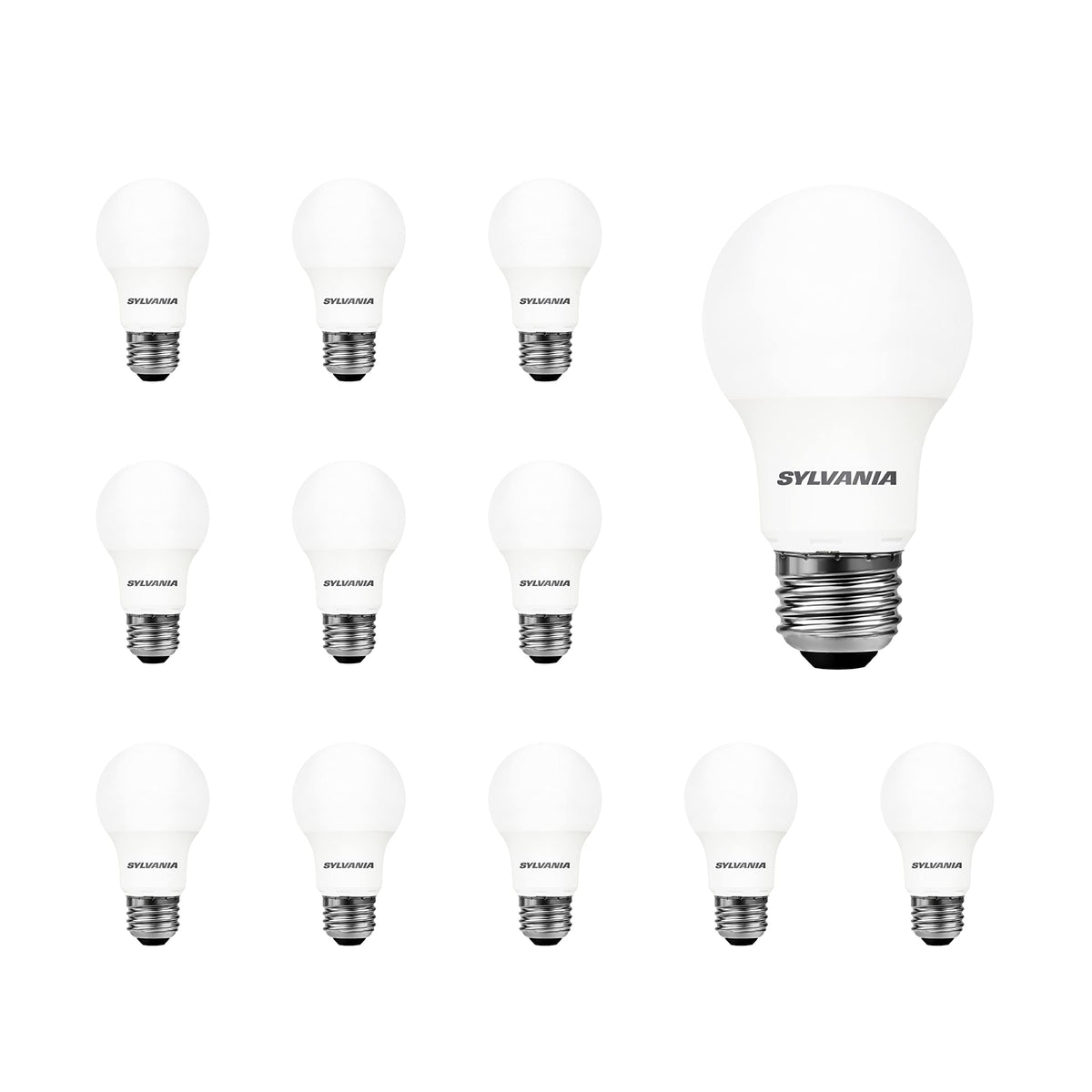LEDVANCE Sylvania A19 light bulb emitting soft white light at 1500 lumens