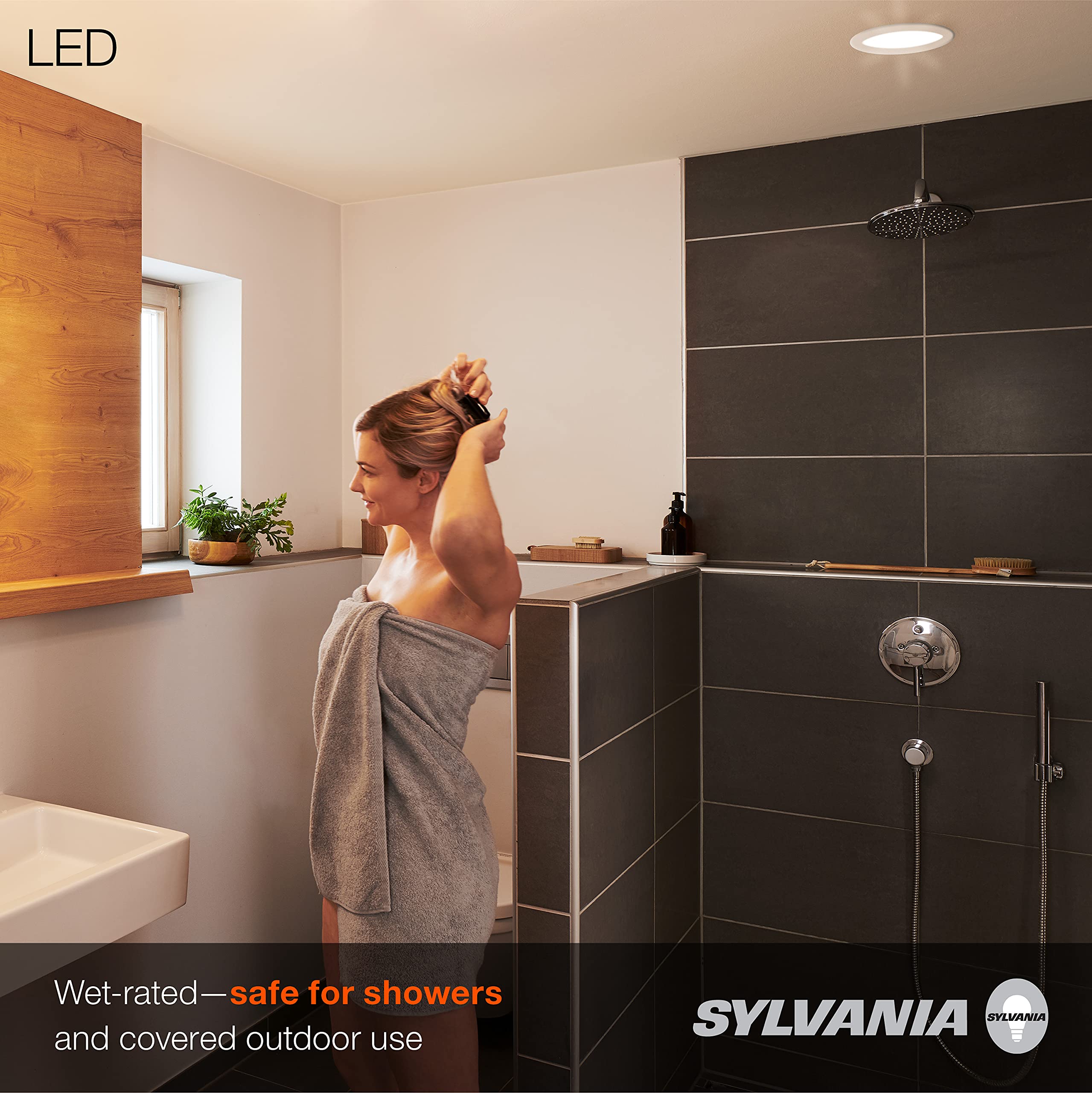 LEDVANCE Sylvania 675-lumen 3000K glow for warm ambiences.
