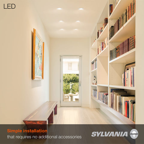 LEDVANCE Sylvania dimmable downlight enabling mood-friendly lighting.