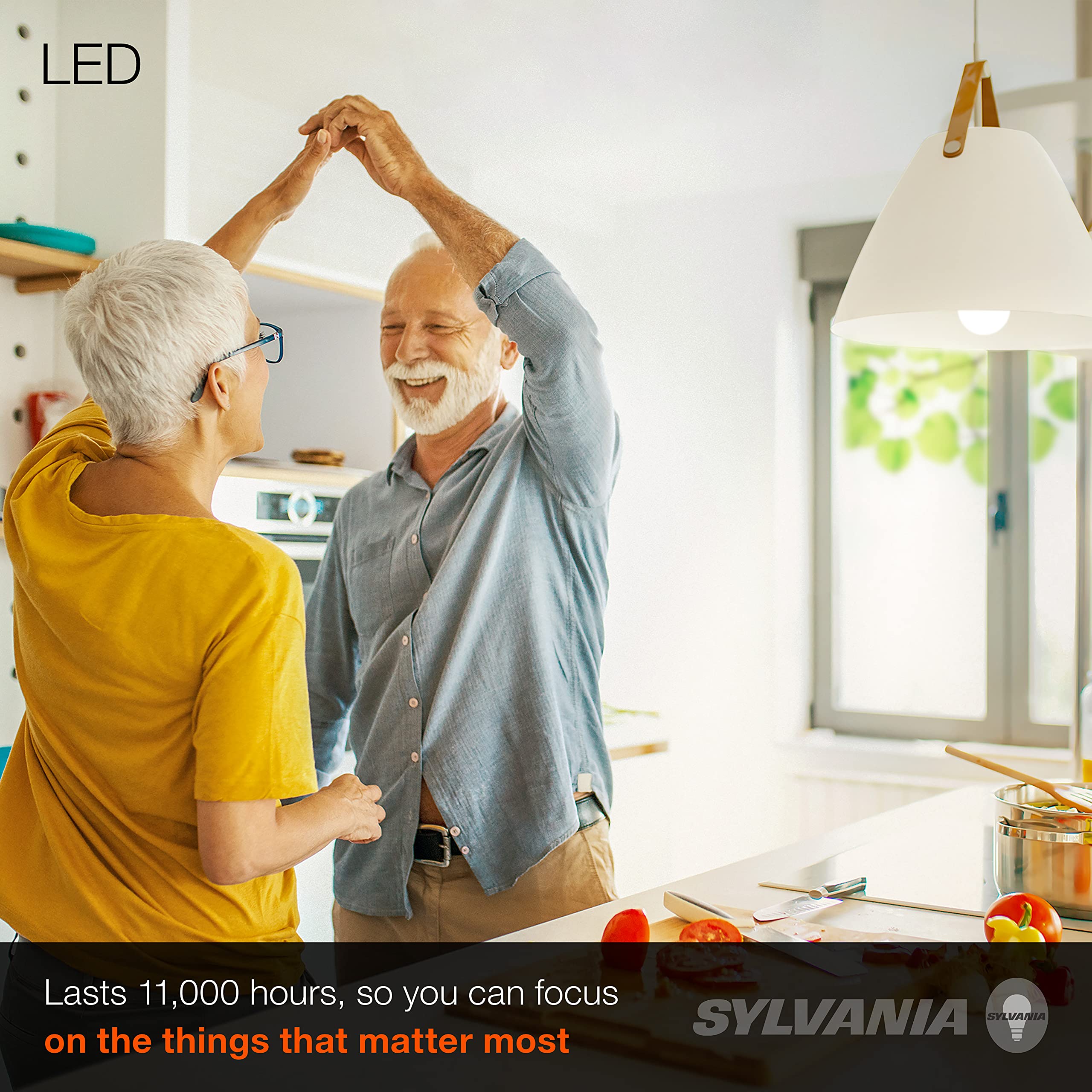 Sylvania A19 in ceiling fixture delivering even light distribution.