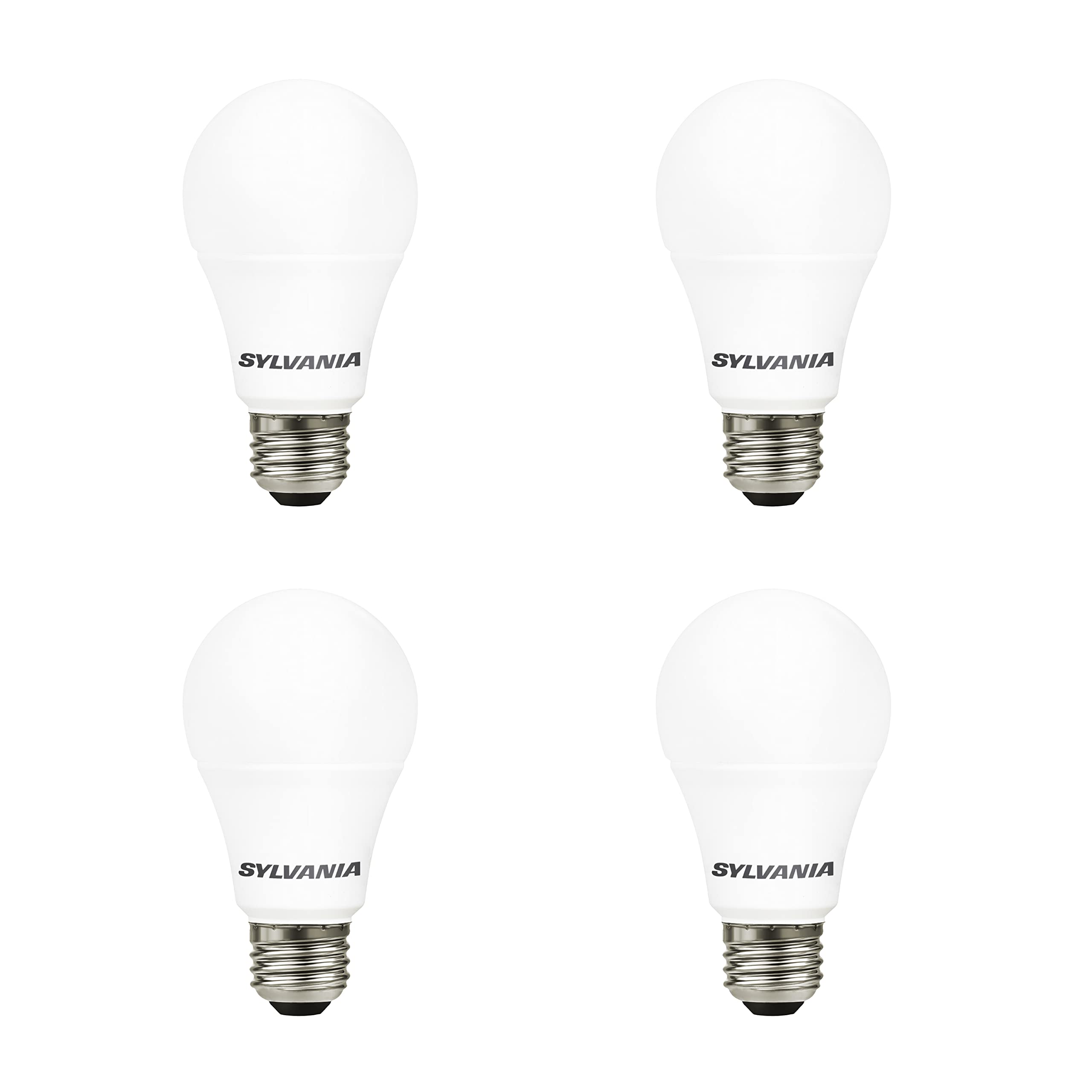 LEDVANCE Sylvania A19 four-pack for consistent, long-lasting illumination.