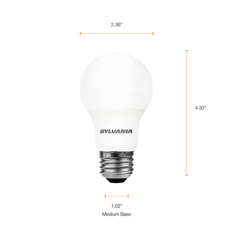 LEDVANCE Sylvania A19 daylight bulb suited for ceilings or floor lamps