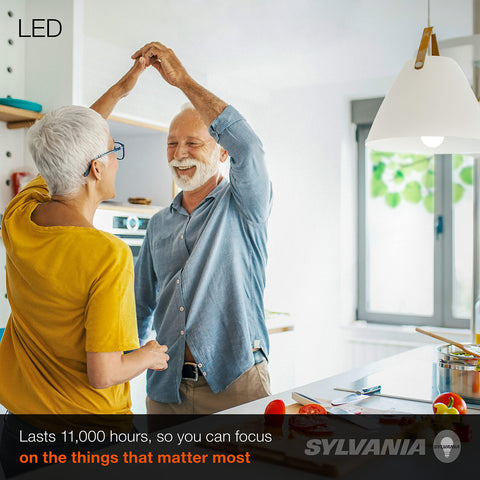 LEDVANCE Sylvania A19 daylight bulb instant-on 800 lm, ideal for task lighting