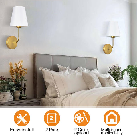 LEECOORA white fabric shade detail adds a soft ambient glow