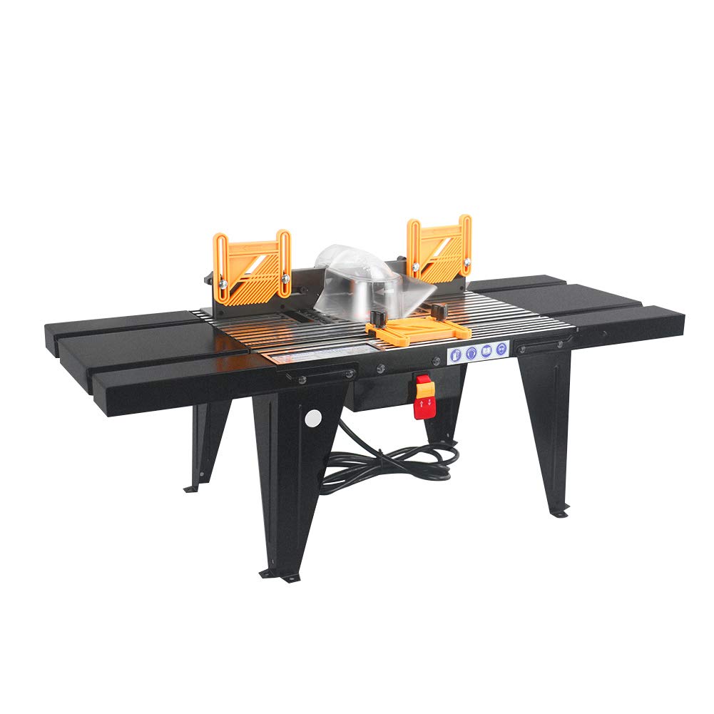 Leegol Electric benchtop router table main table for stable, precise cuts