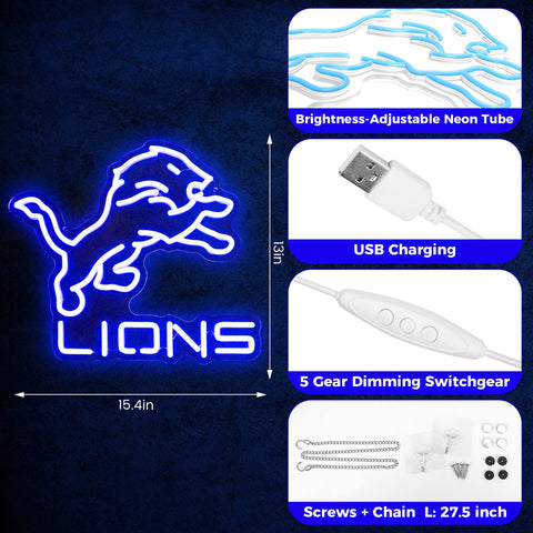 Leeitenlo neon sign USB powered for flexible placement.