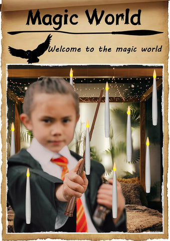 Leejec magic wand remote to power all candles at once.