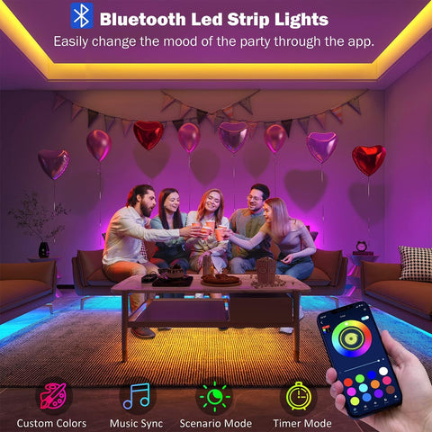 Leeleberd app control interface enabling quick lighting scenes.