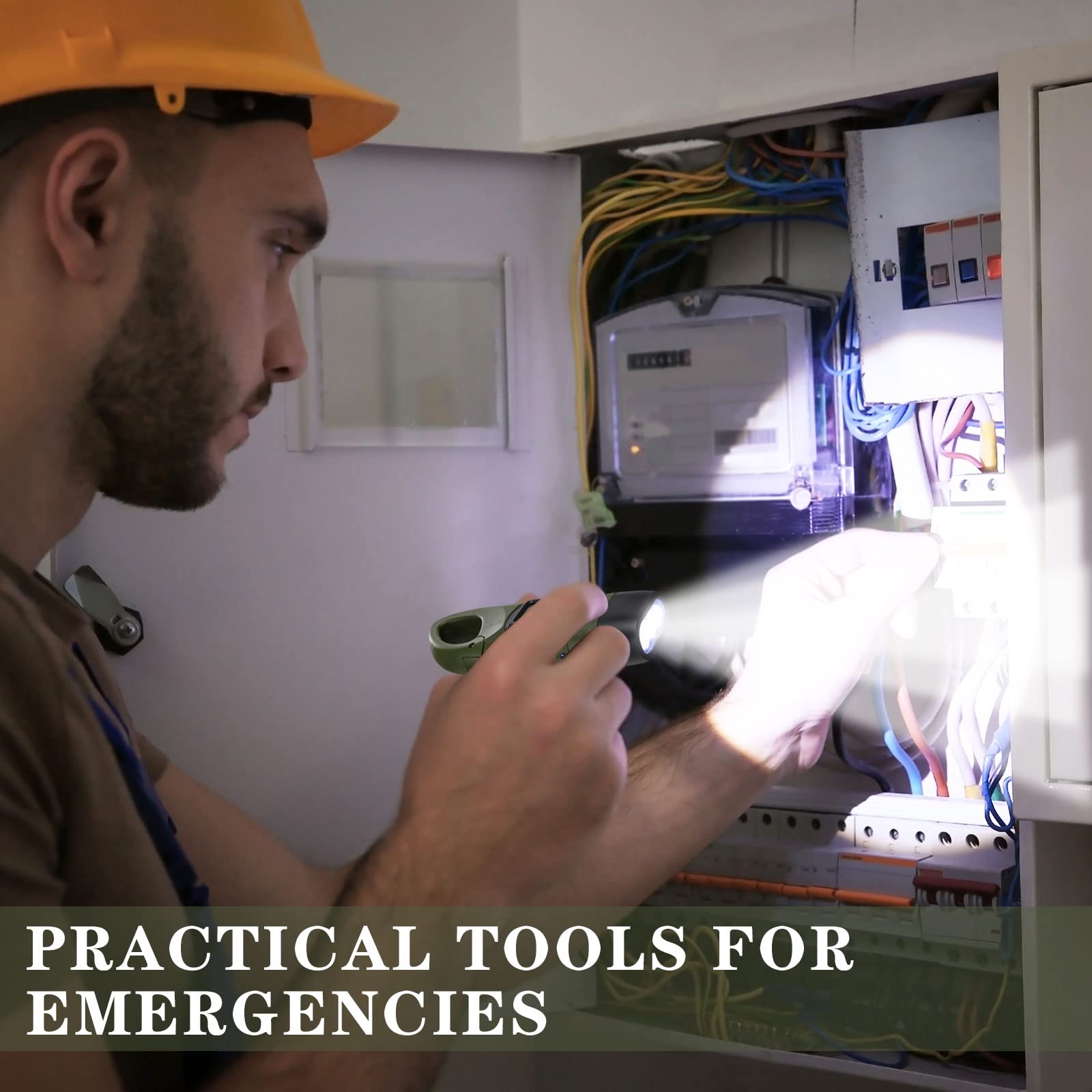 Leelosp emergency survival flashlight in use during outdoor activities for preparedness.