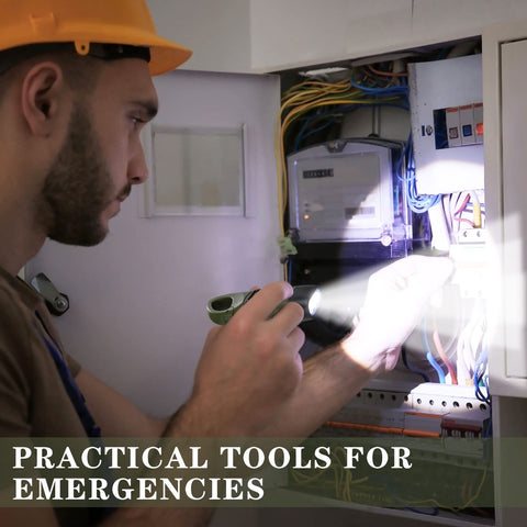 Leelosp emergency survival flashlight in use during outdoor activities for preparedness.
