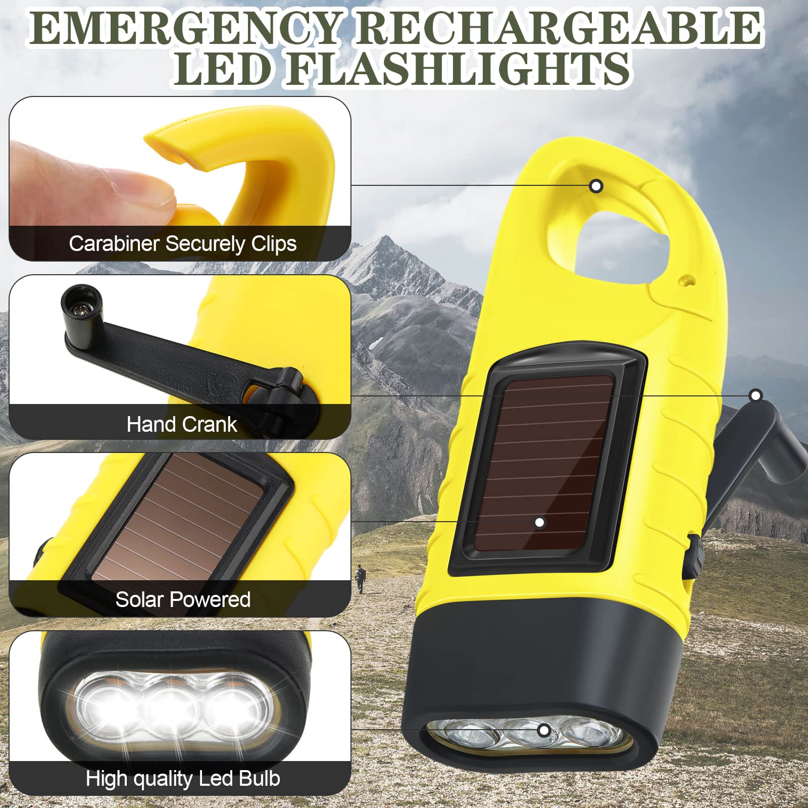 Leelosp hand crank power generation in action for quick manual energy when needed.