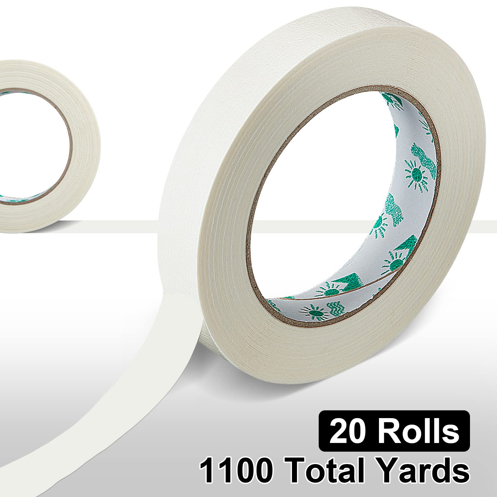 Leelosp beige masking tape demonstrates easy tear and crepe-paper texture
