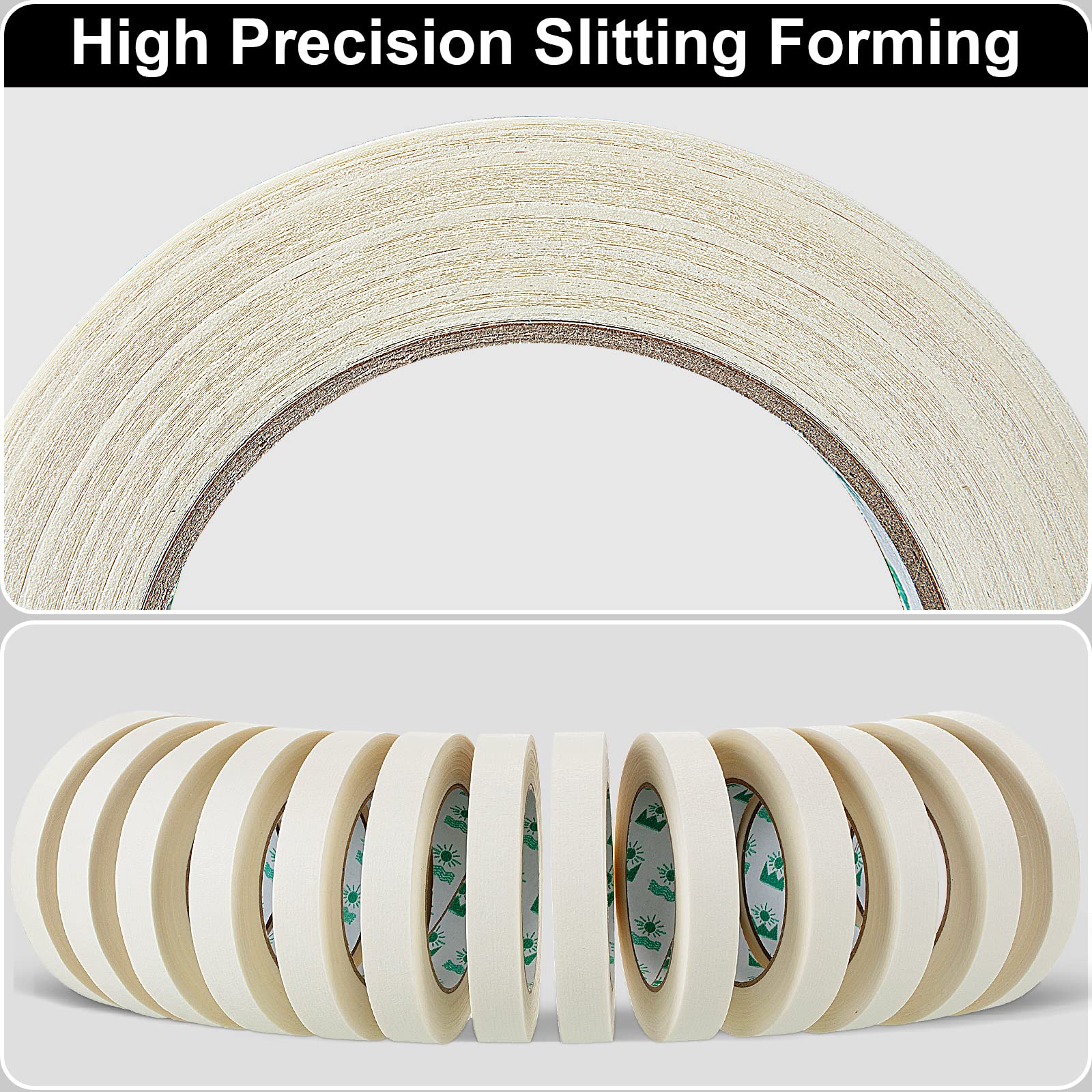 Leelosp beige masking tape used on multiple surfaces for painting and crafts