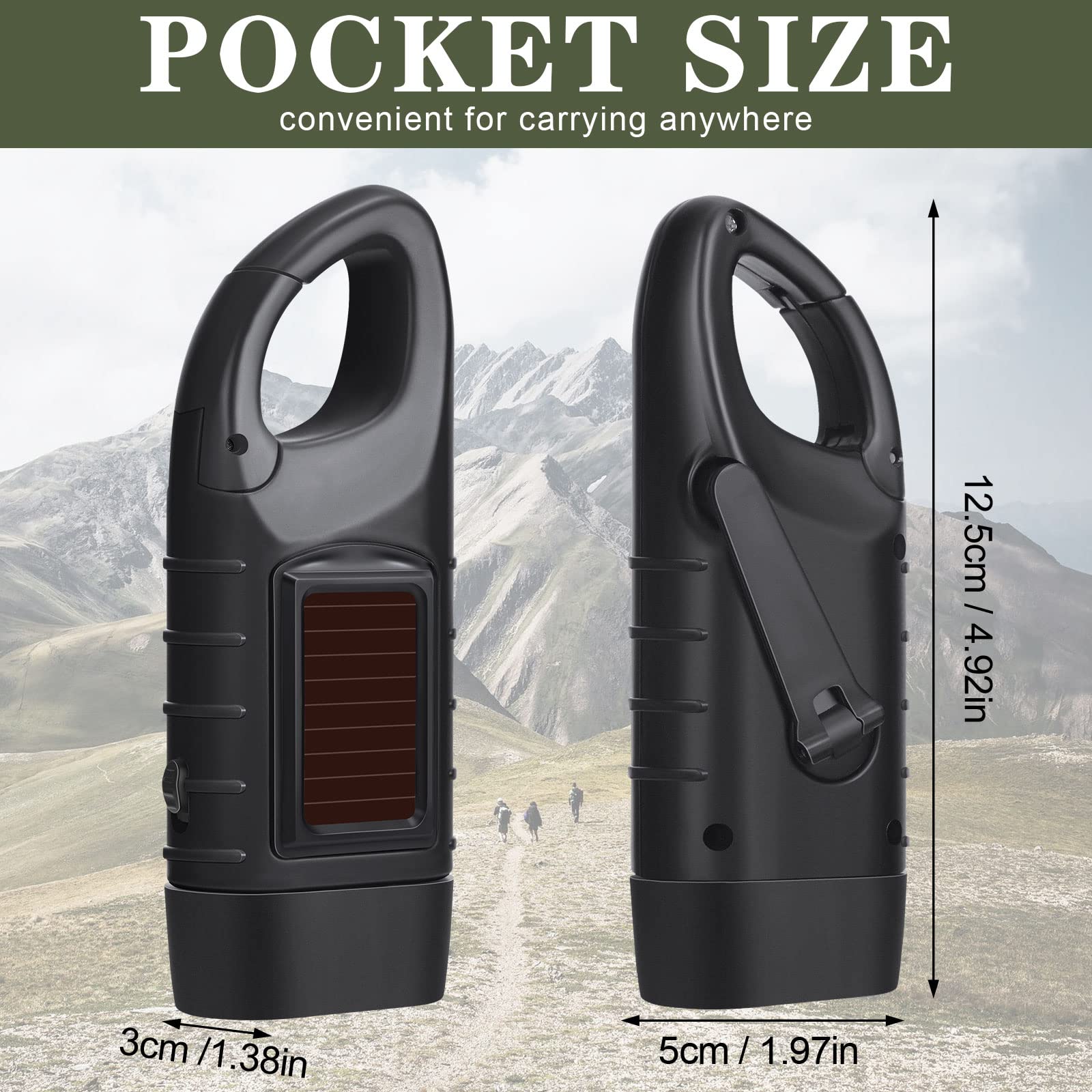 Leelosp solar panel emergency flashlight demonstrates solar charging for dependable lighting outdoors.