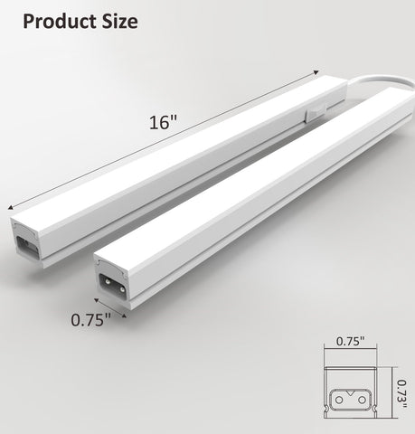 Slim fixture lets cabinets keep a clean look