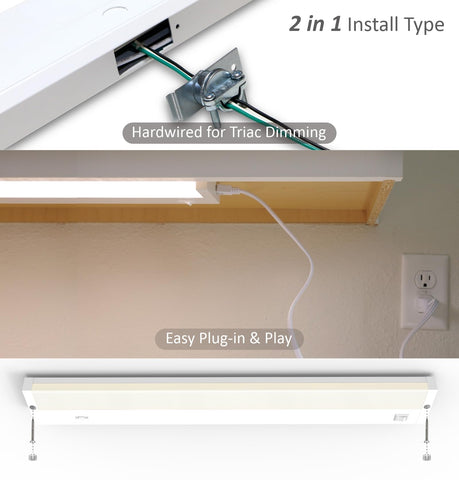Leetdud kitchen counter light soft wash reduces harsh shadows.