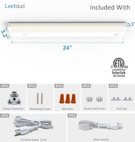 Leetdud LED under-cabinet light long-life performance up to 50,000 hours