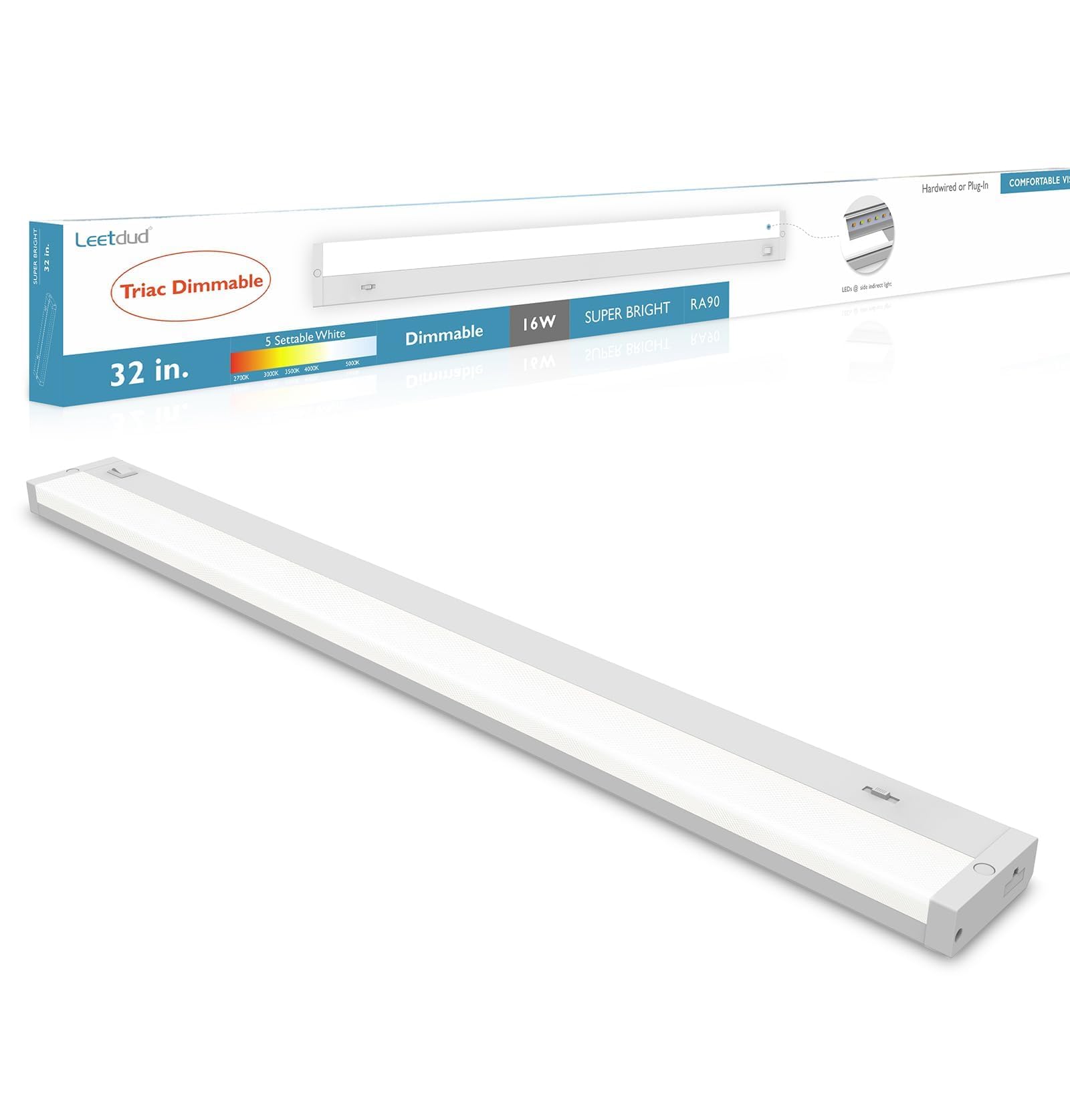 Leetdud LED under-cabinet lighting 32-inch glow brightens countertops for tasks