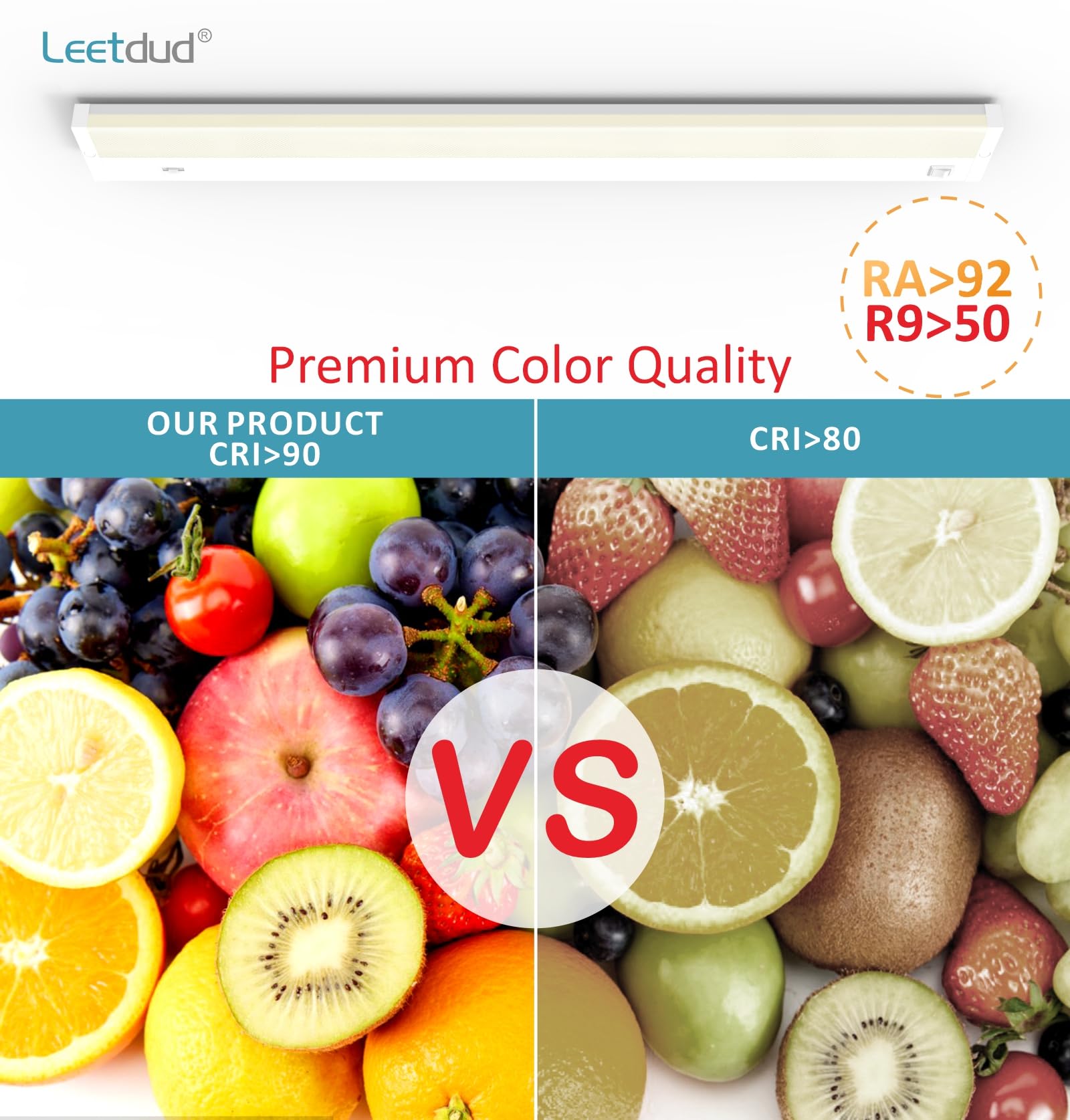 Leetdud anti-glare cabinet light provides indirect soft illumination