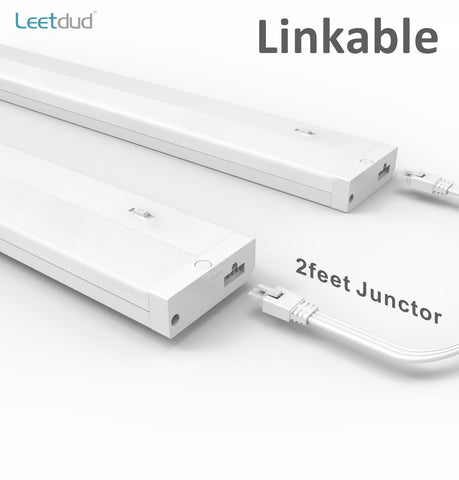 Leetdud linkable under-cabinet lights extend across cabinets for uniform light