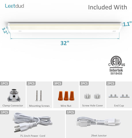 Leetdud soft-white 2700K option for cozy under-cabinet ambience