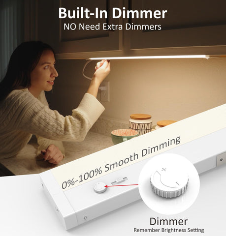 Leetdud under-cabinet light showing 5CCT range for versatile kitchen mood