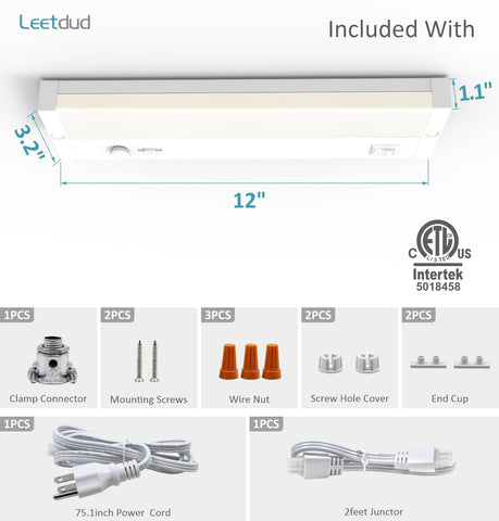 Leetdud anti-glare aluminum fixture reduces eye strain during food prep.