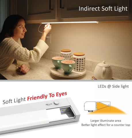 Leetdud ETL-listed damp-rated under-cabinet light for safe use