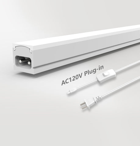 Leetdud under cabinet lighting 24-inch plug-in illuminates countertops with adjustable color temperature