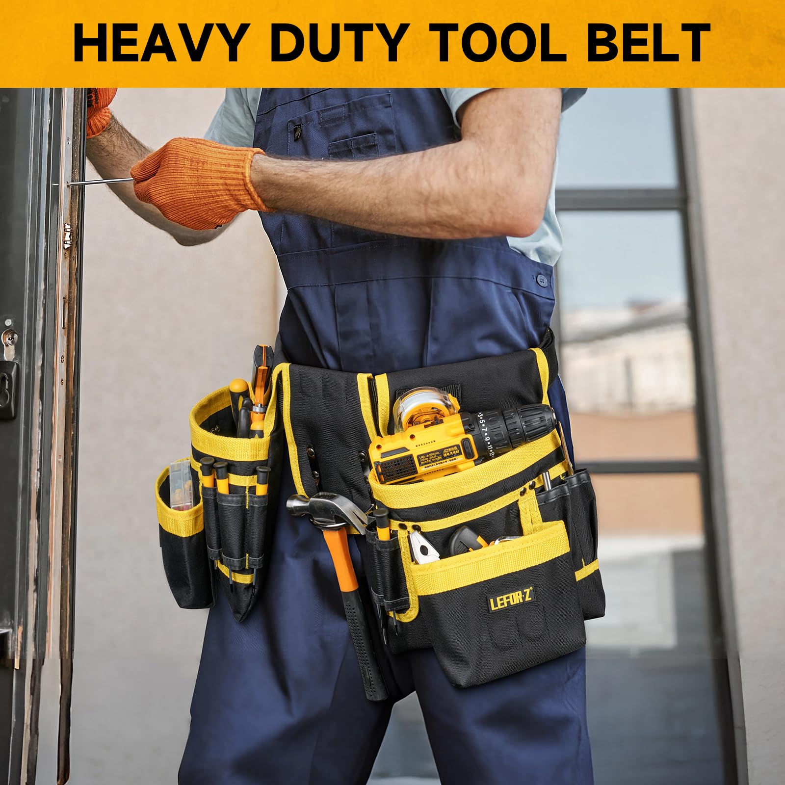 LEFOR-Z heavy-duty construction belt withstands daily site use