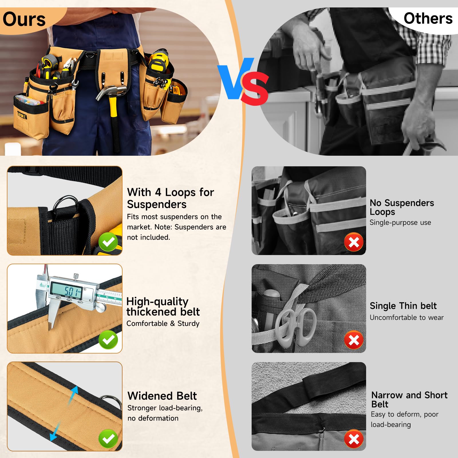 LEFOR·Z 27-pocket layout on rugged belt