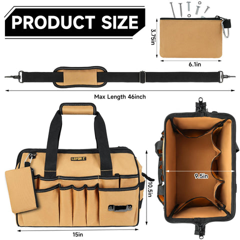 LEFOR·Z 38-pocket layout keeps tools neatly organized for efficient work.