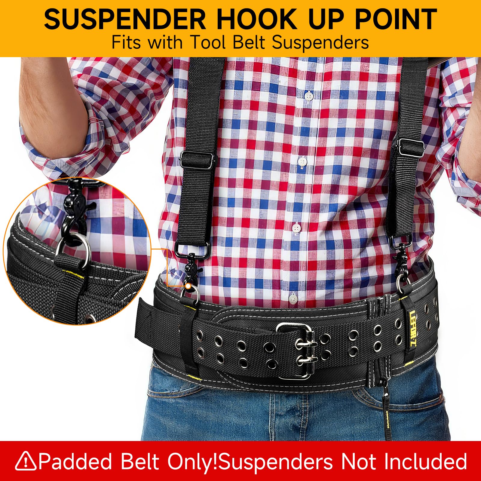LEFORZ adjustable waist 34 to 40 inches for a personalized fit.
