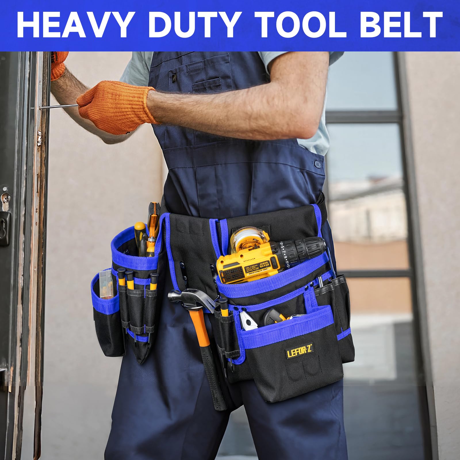 LEFORZ adjustable waist straps and quick-release buckles for easy fit.