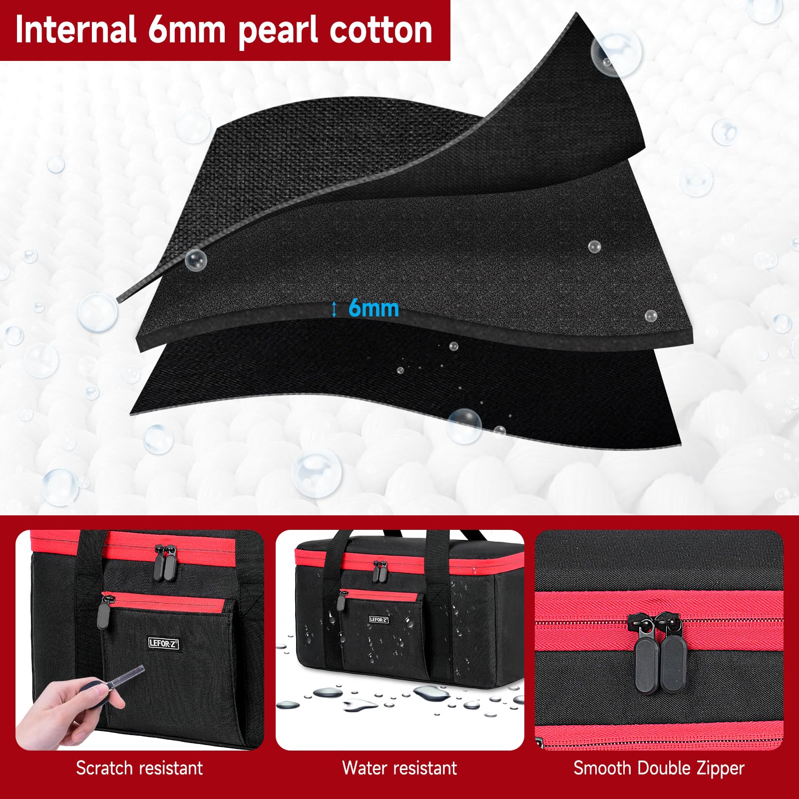 LEFOR·Z case front pocket for Milwaukee accessories keeps tools organized.