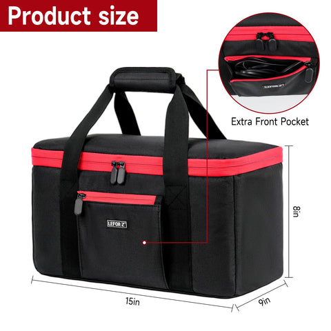 LEFOR·Z tear-resistant polyester exterior shields gear from dust and scratches.