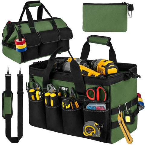 LEFOR·Z 16-inch wide-mouth tool bag enables fast tool access for professionals