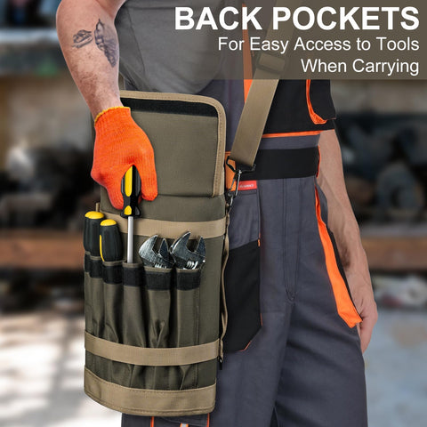 LEFOR·Z tool bag includes two detachable pouches with D-rings