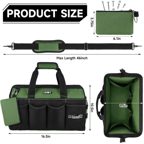 LEFOR·Z 27-pocket layout keeps tools neatly organized on the job