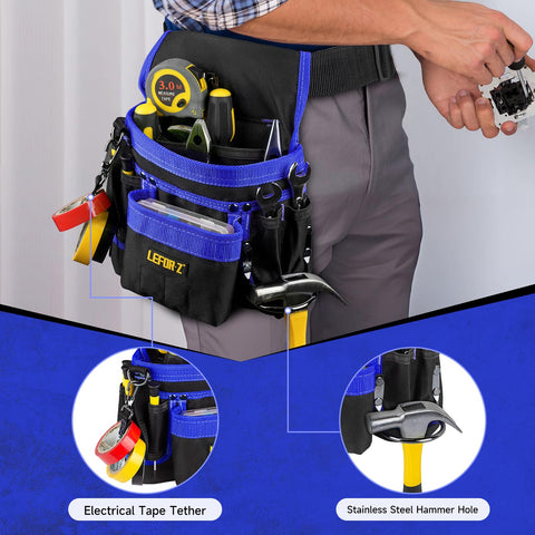 LEFOR·Z eleven-pocket layout keeps tools organized and accessible.