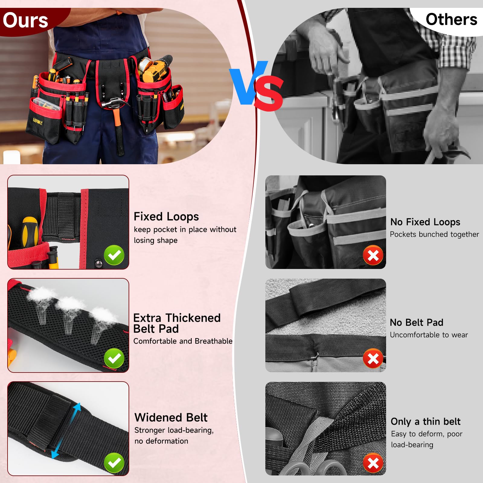 LEFOR·Z magnetic hammer holder keeps hammer within easy reach