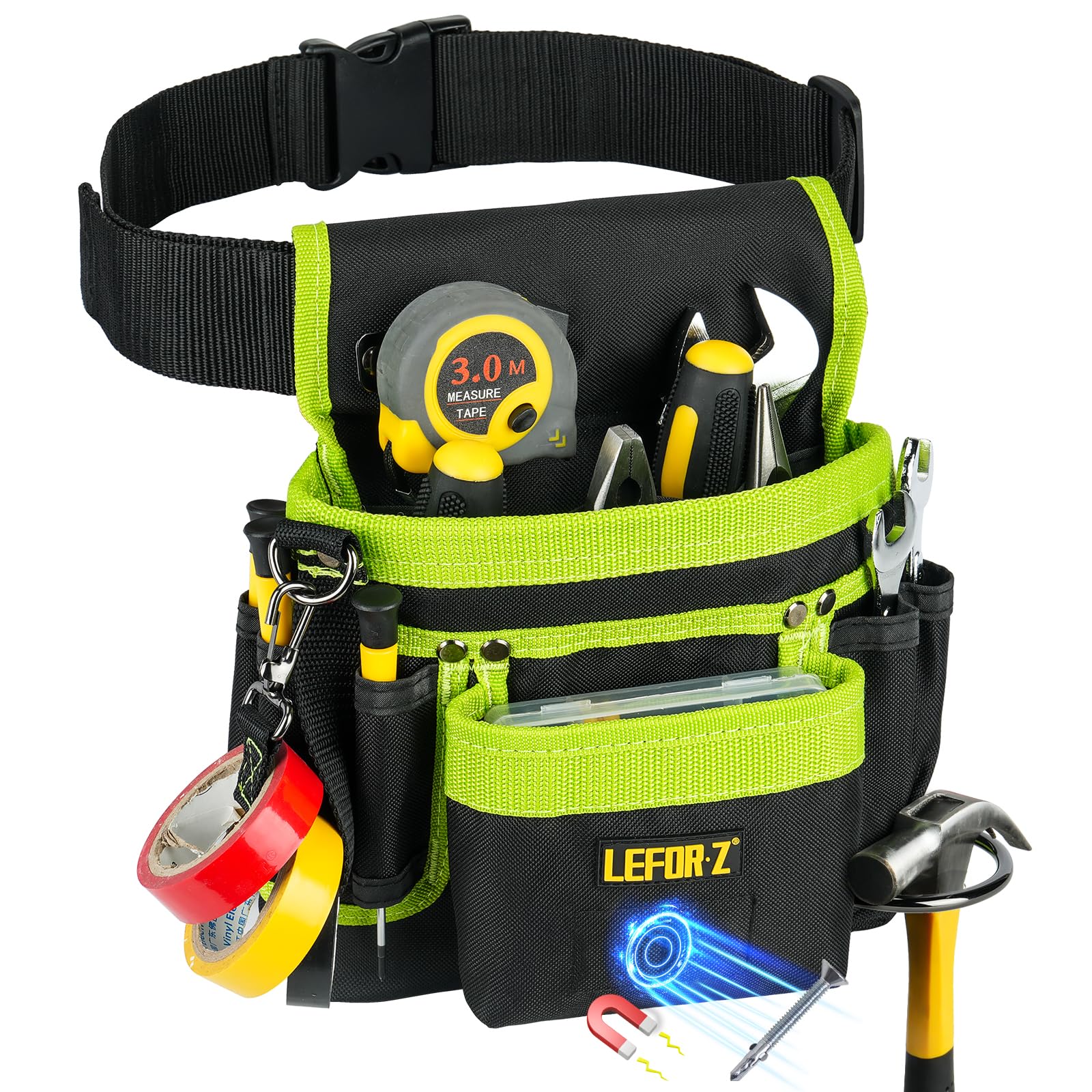LEFOR·Z magnetic pouch on belt for quick tool access