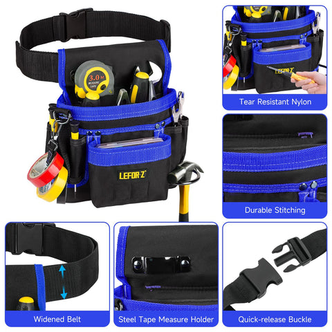 LEFOR·Z tape measure clip and tether keep tape handy.