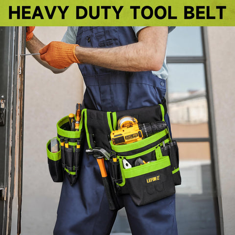 LEFOR·Z tool belt made from tear-resistant nylon for durable on-site use.